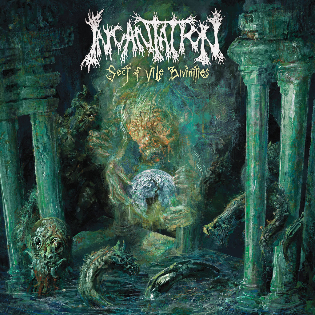 INCANTATION - 2020 - Sect Of Vile Divinities LP WHITE SPLATTER VINYL (2023 Reissue)