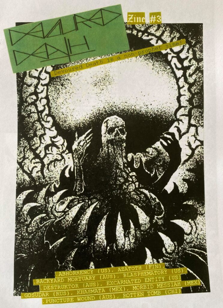 DEVOURED DEATH FANZINE (AUS) - #3