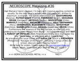 NECROSCOPE METALZINE #36 + CD