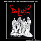 BEHERIT - Satanic Metal Temple T-SHIRT MALE MEDIUM