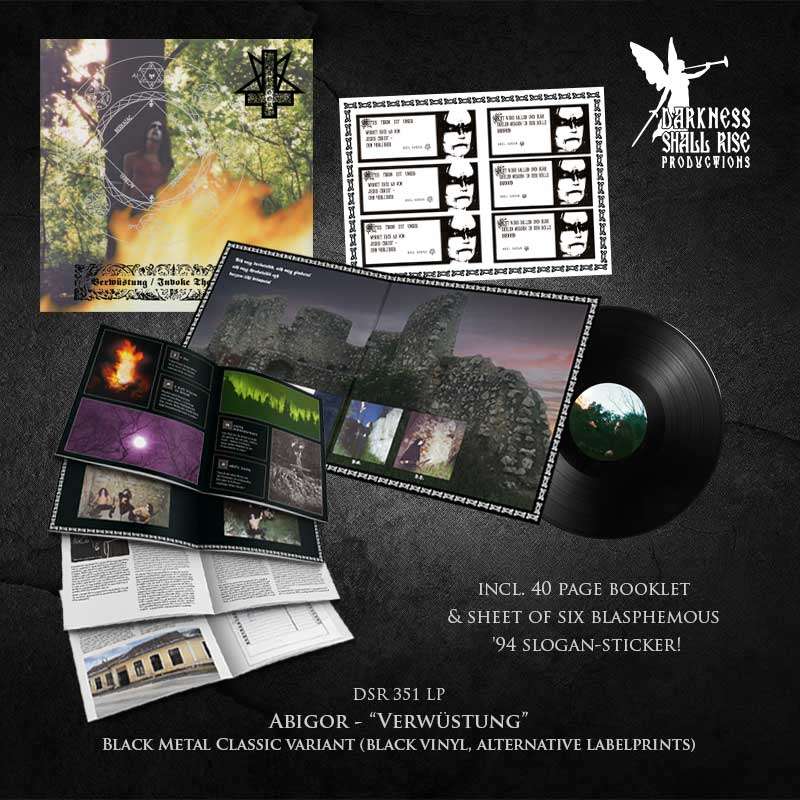 ABIGOR - Verwüstung / Invoke The Dark Age LP (2026 Reissue) [PRE-ORDER]