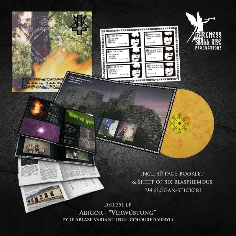 ABIGOR - Verwüstung / Invoke The Dark Age LP (2026 Reissue) [PRE-ORDER]