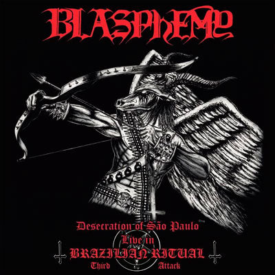 BLASPHEMY - Desecration Of São Paulo - Live In Brazilian Ritual - Third Attack LP TRANSPARENT RED VINYL [2ND HAND]