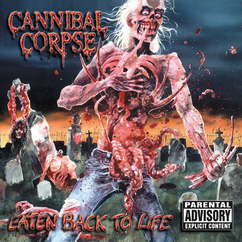 CANNIBAL CORPSE - 1990 - Eaten Back To Life LP 35TH ANNIVERSARY BLUE SMOKE VINYL (2025 Reissue)