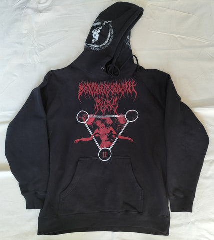 DENOUNCEMENT PYRE (AUS) – Almighty Arcanum PULL-OVER HOODIE LARGE [2ND HAND]