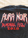 AURA NOIR – Demoniac Flow (2018 tour shirt) T-SHIRT LARGE [2ND HAND]