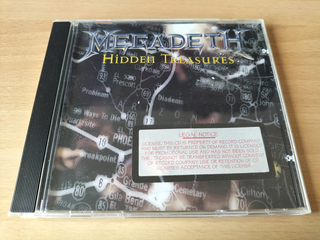 MEGADETH - Hidden Treasures CD [Promo][2ND HAND]