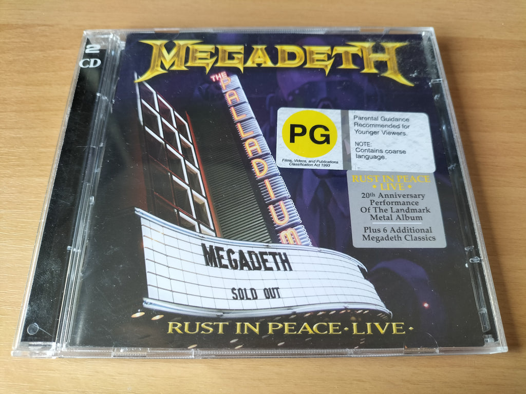 MEGADETH - Rust In Peace Live CD + DVD [2ND HAND]