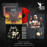 NIFELHEIM - 1998 - Devil's Force LP TRANSPARENT RED/BLACK MARBLED VINYL (2nd pressing) (2025 Reissue) [PRE-ORDER]