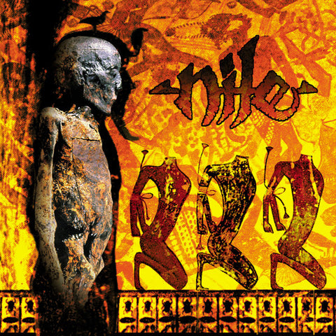 NILE - 1998 - Amongst The Catacombs Of Nephren-ka LP HIGHLIGHTER YELLOW VINYL (2023 Reissue)