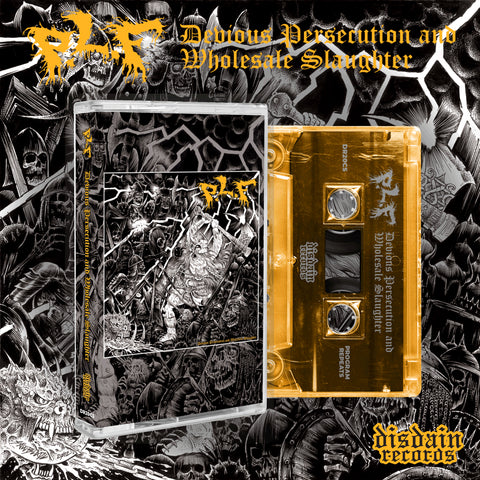 P.L.F. - Devious Persecution And Wholesale Slaughter TAPE ORANGE SHELL (2026 Reissue)