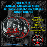SABBAT - Sabbatical Night: 40 Years of Darkness and Evil PATCH CIRCULAR