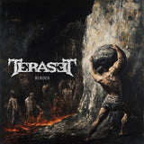 TERASET (NZL) - Burden LP BLACK ORANGE SPLATTER + PATCH + GUITAR PICK