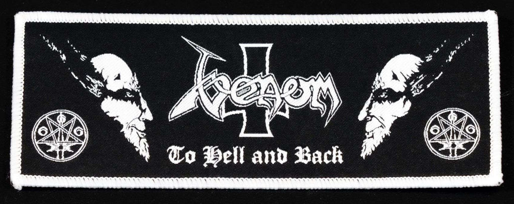 VENOM - To Hell And Back RECTANGLE PATCH - WHITE BORDER