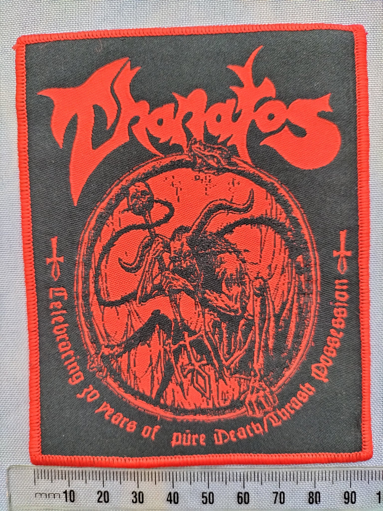 THANATOS - Celebrating 30 Years of Pure Death/Thrash Possession PATCH + STICKER