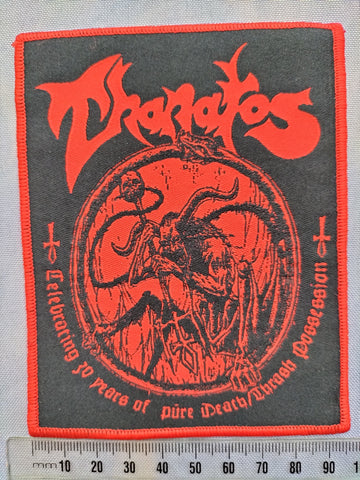 THANATOS - Celebrating 30 Years of Pure Death/Thrash Possession PATCH + STICKER