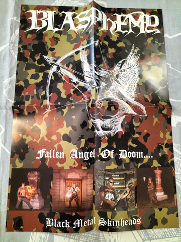 BLASPHEMY - 'Camo Never Surrender 2023' 3 x A2 POSTER SET