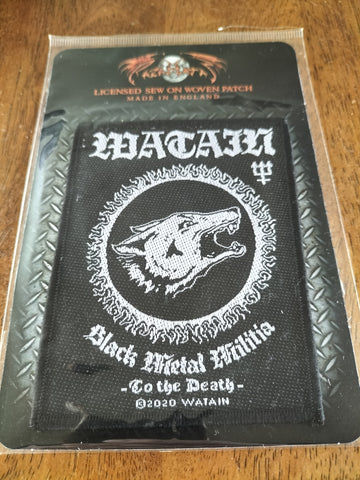 WATAIN - Black Metal Militia PATCH