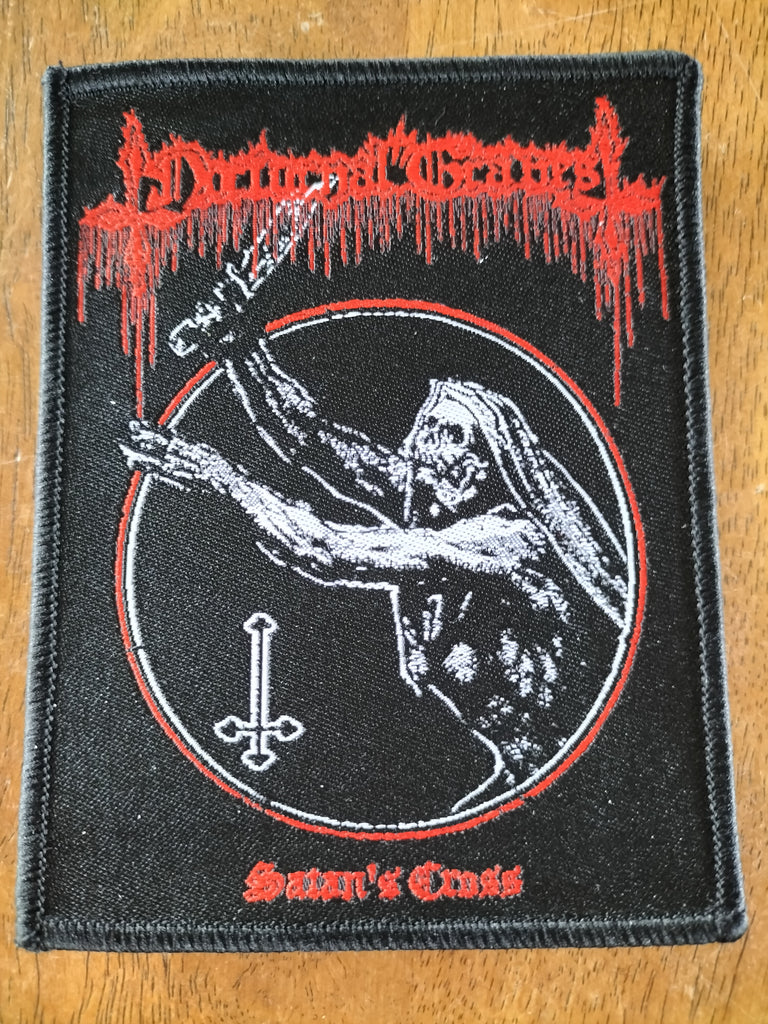 NOCTURNAL GRAVES (AUS) - Satan's Cross PATCH
