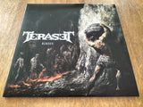 TERASET (NZL) - Burden LP BLACK ORANGE SPLATTER + PATCH + GUITAR PICK