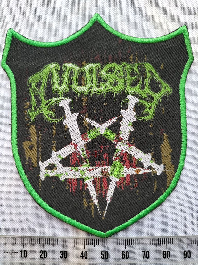 AVULSED - Death Metal Junkies PATCH SHEILD SHAPED