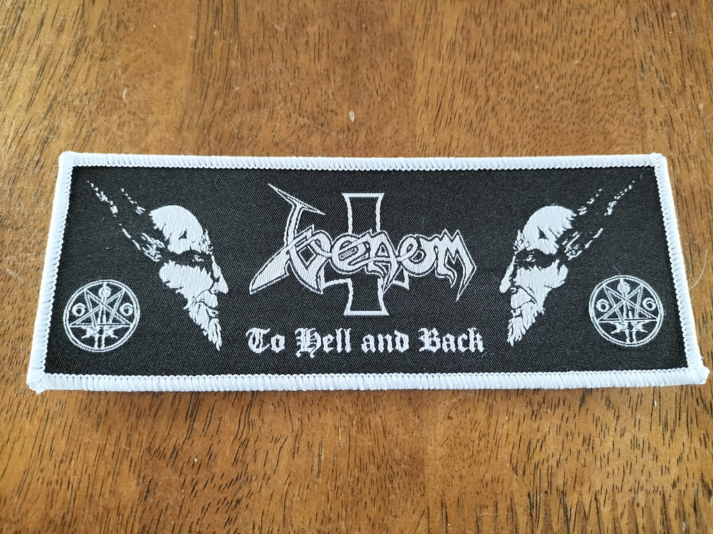 VENOM - To Hell And Back RECTANGLE PATCH - WHITE BORDER