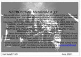 NECROSCOPE METALZINE #37 + INFERIS (CHL) CD - w/EXECRATE (NZL) interview! [CONDITION: VG+]